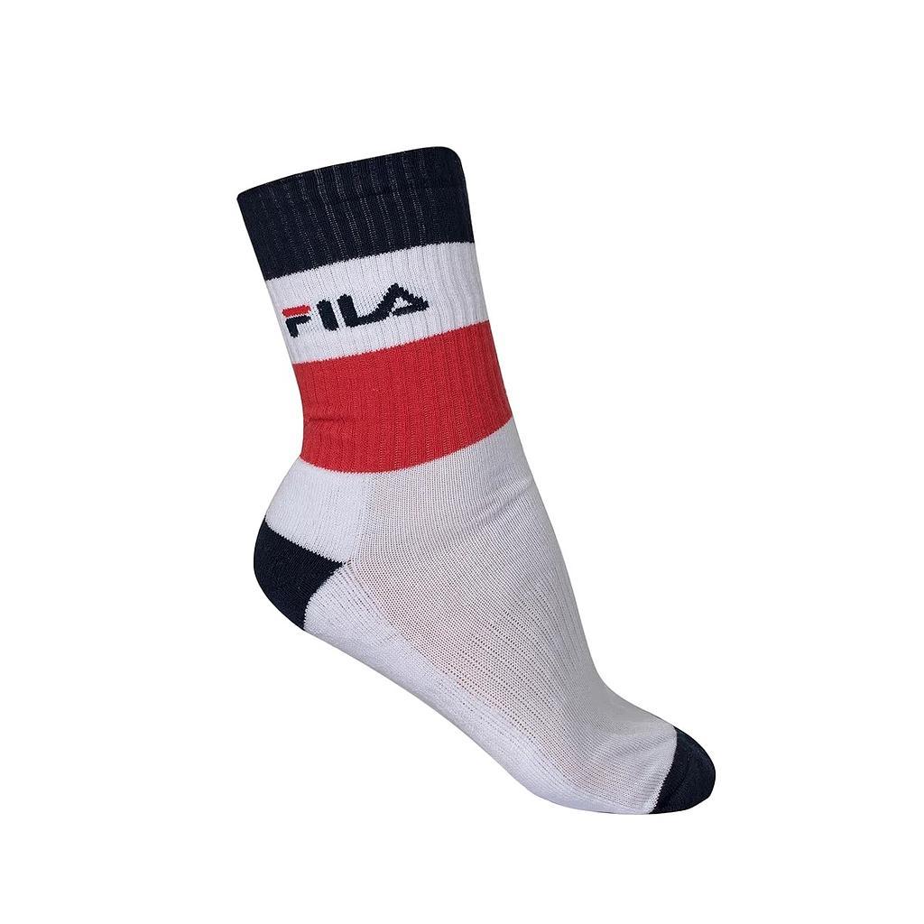 Fila Moda Medias Unisex DNA Blanco/Marino/Rojo