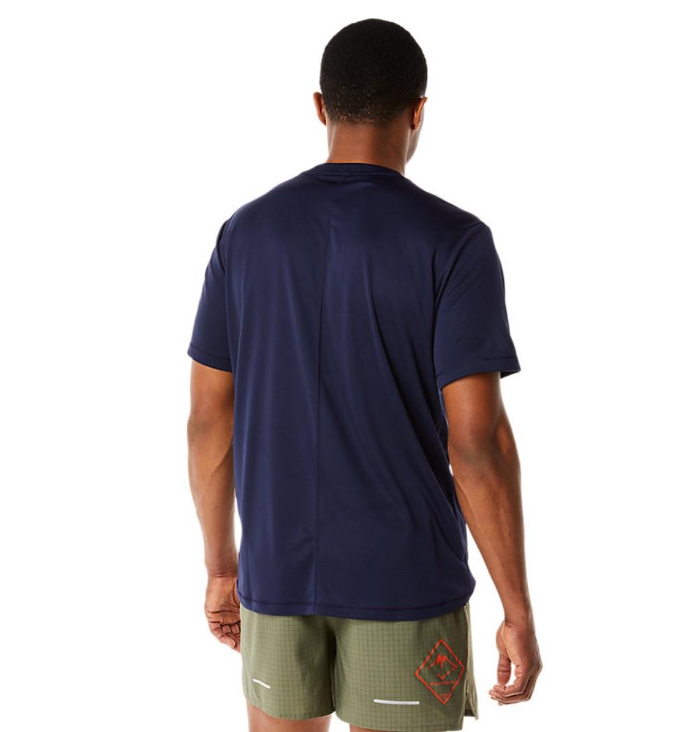 Asics T-Shirt Masculino Fujitrail Logo Short Sleeve Top Midnight