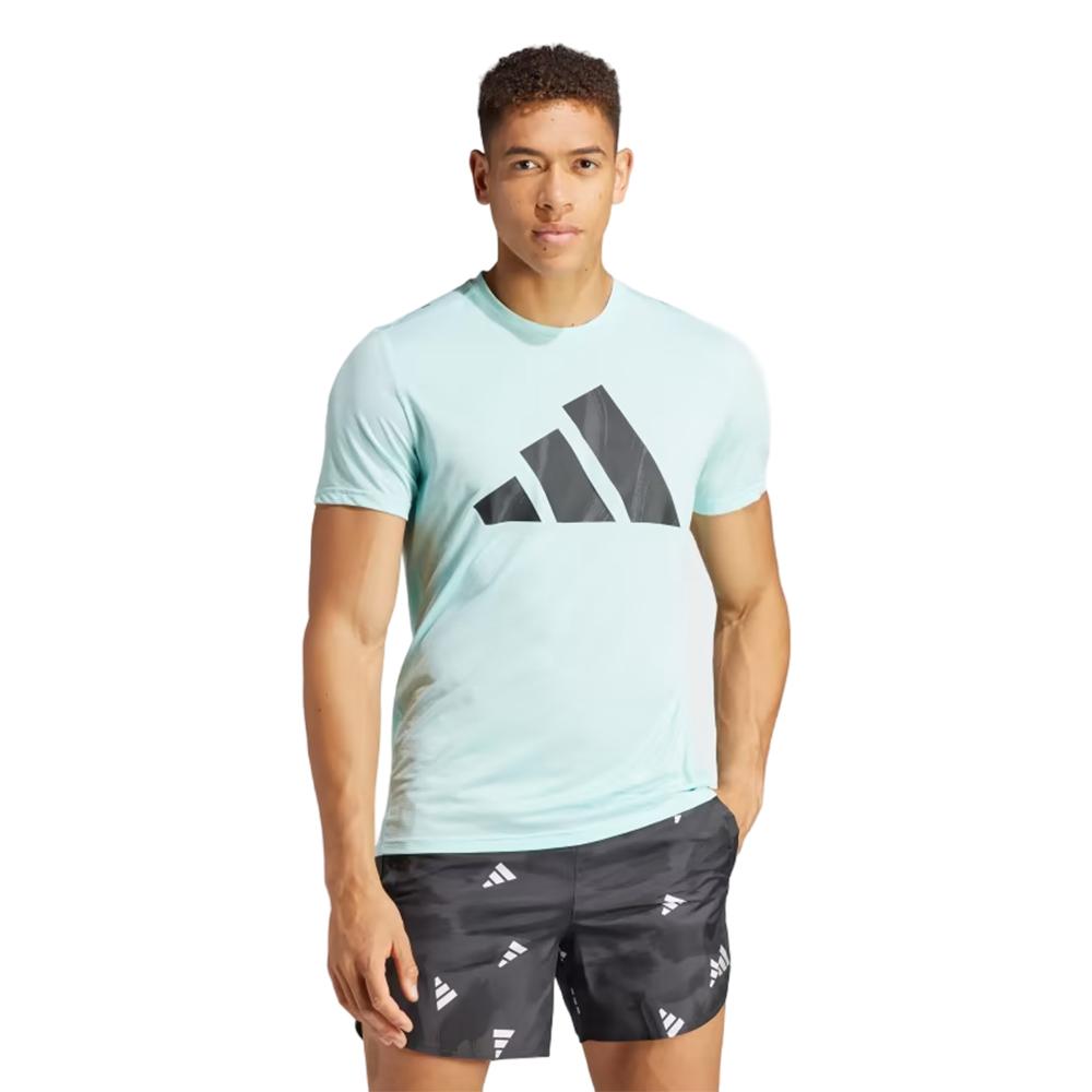 Adidas Remeras Masculino Run It Bos Tee Turquesa