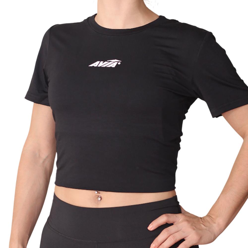 Avia Crop Tops Femenino Training Molly Black