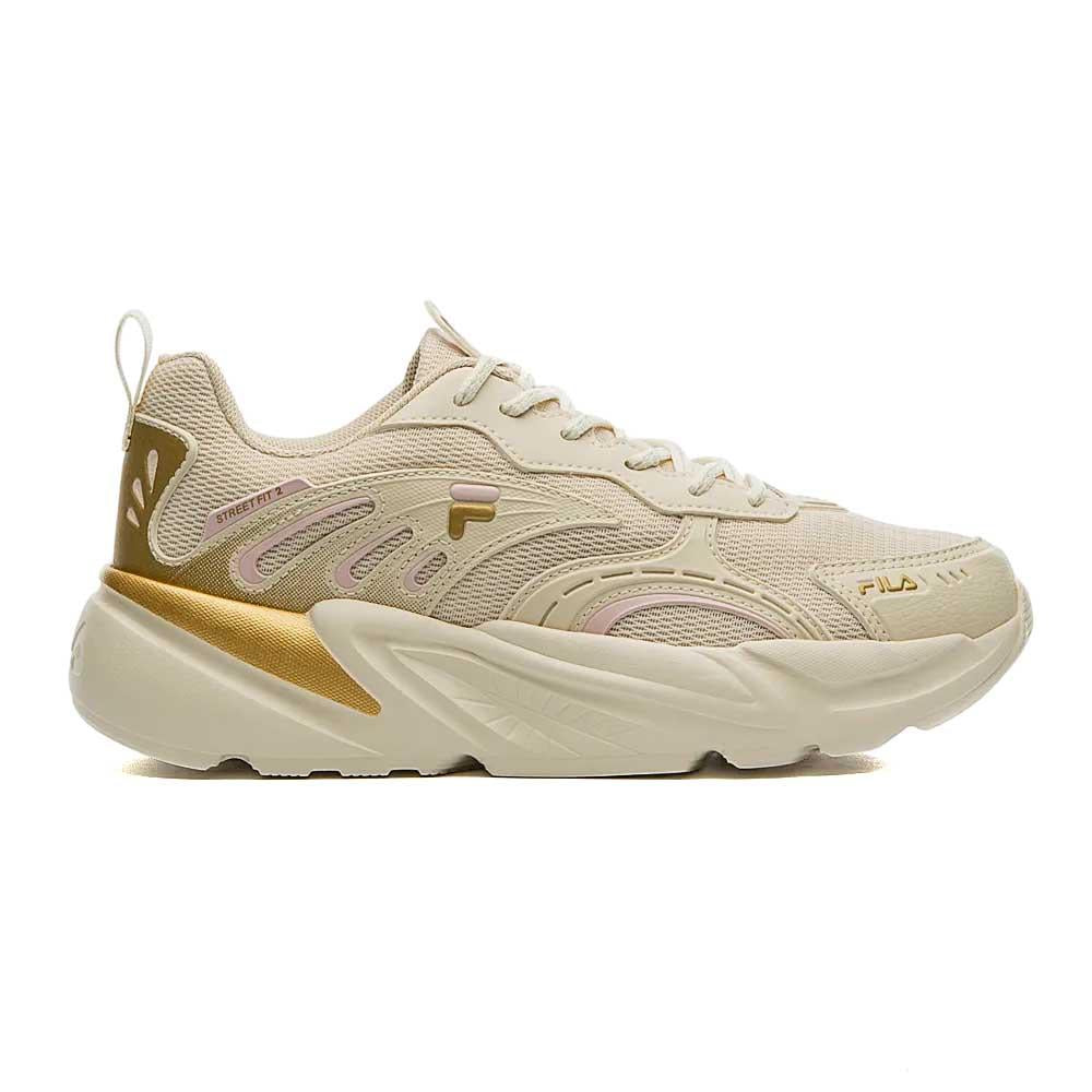 Fila Deportivos Femenino Training Street Fit 2 Raw White/Oro/Rosa