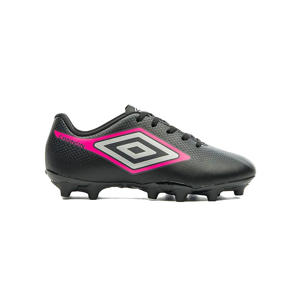 Umbro Campo Niños Futbol Cannon Jr Negro/Gris/Rosa