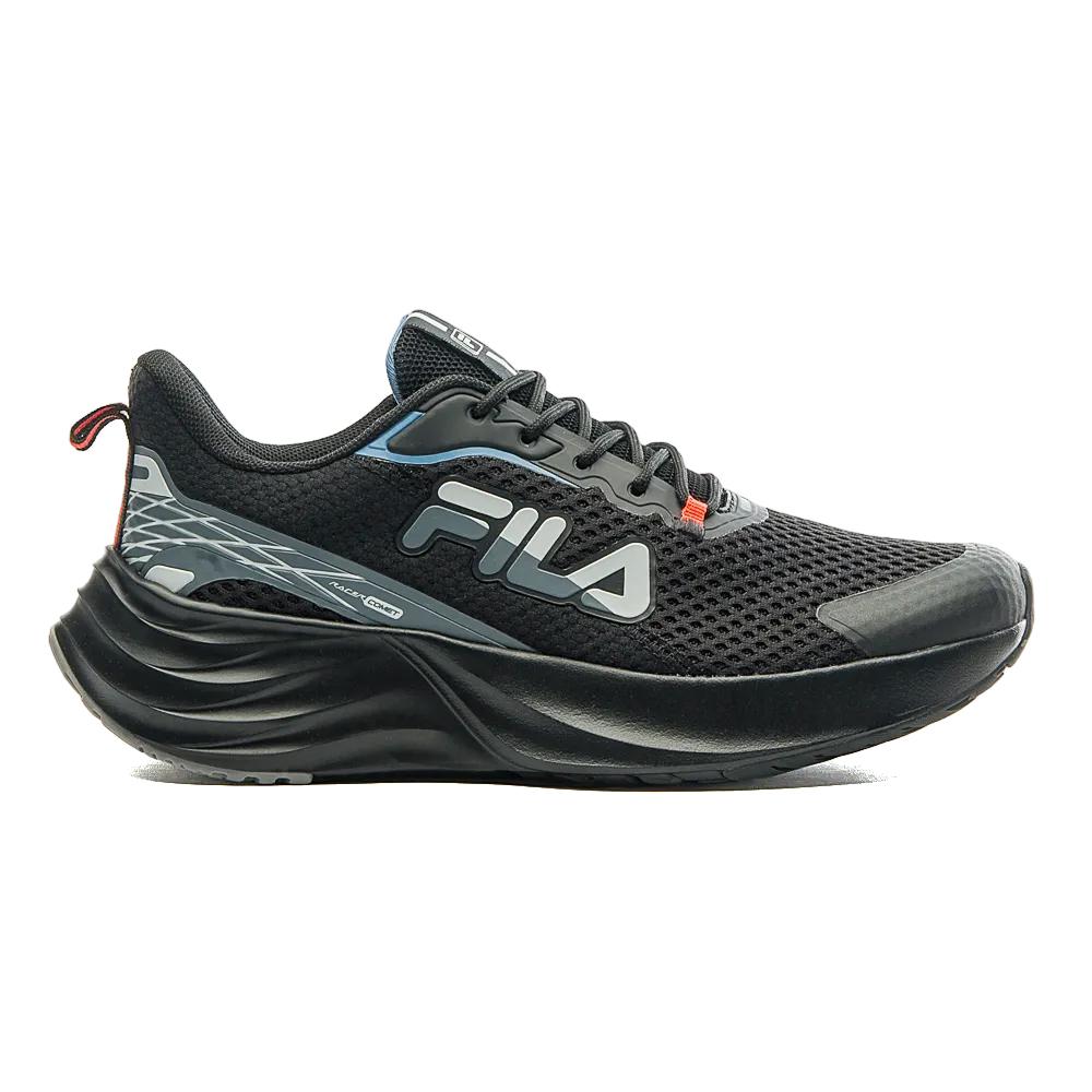 Fila Deportivos Masculino Running Racer Comet Negro/CoronetBlue/Coral