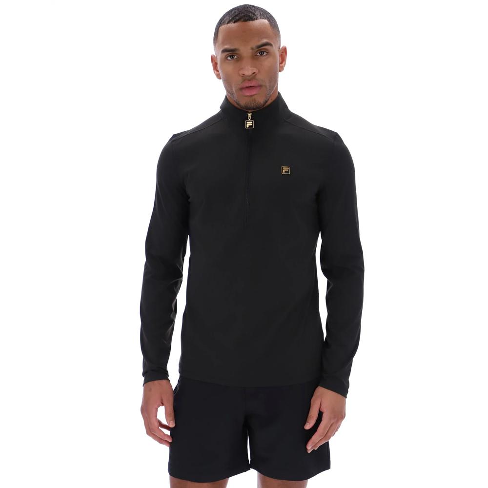 Fila Camperas Masculino Archer Half Zip Midlayer Black