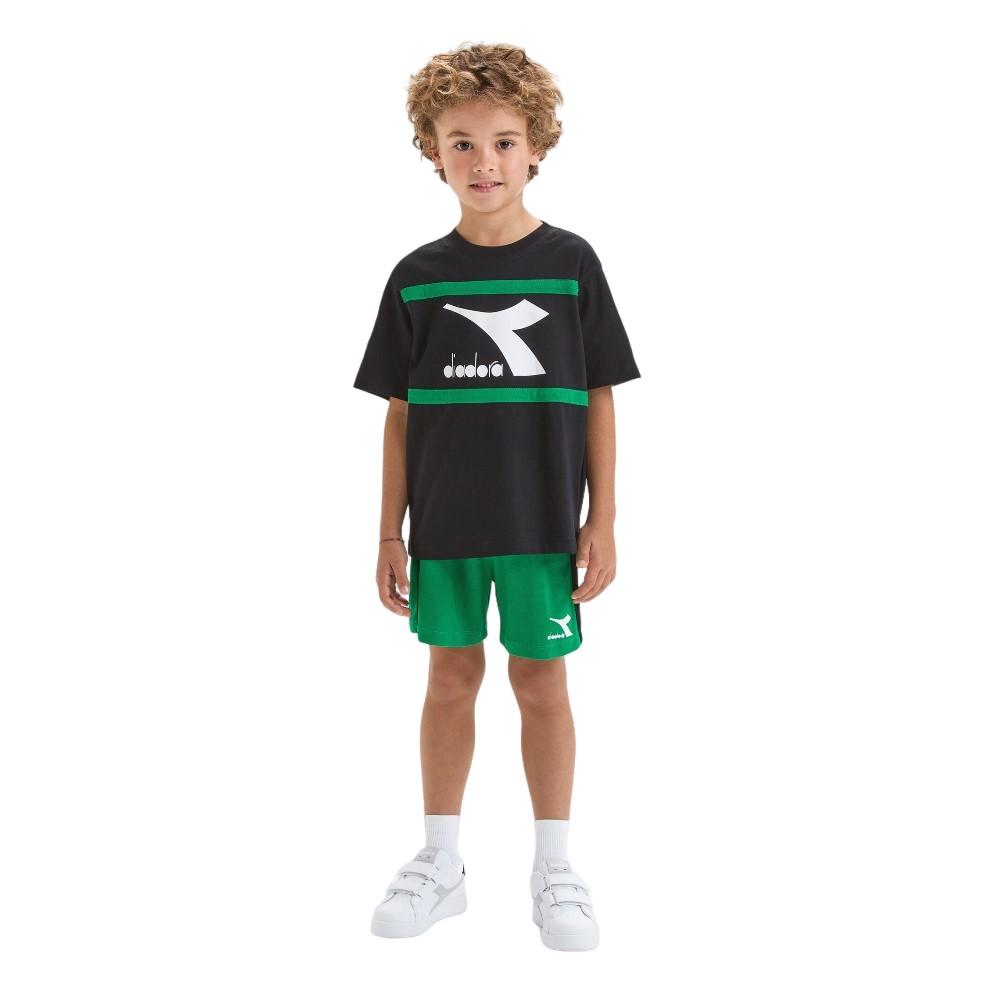 Diadora Conjuntos Junior Set Ss Sport Art Black