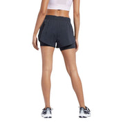 Reebok Running Shorts Femenino Run 2 in 1 Short Black