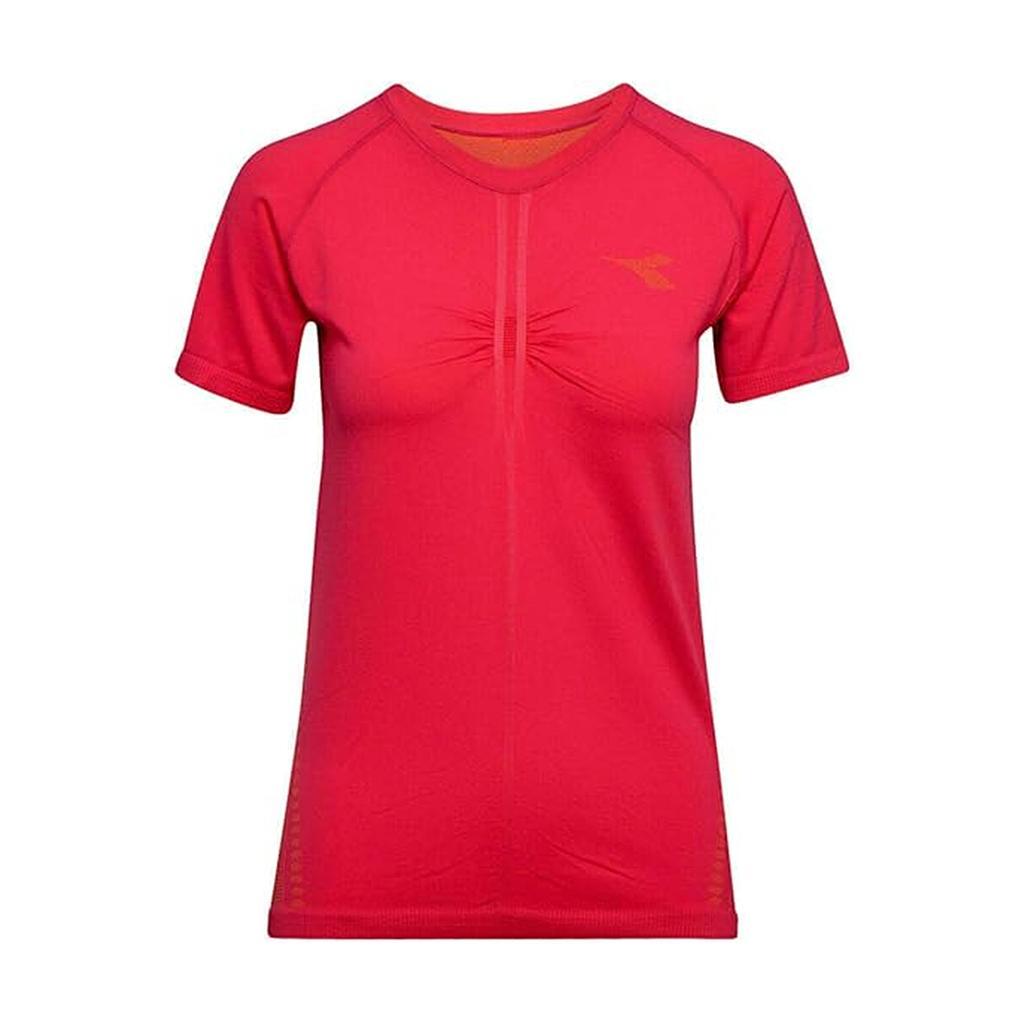 Diadora Remeras Femenino Running L. Ss Techfit T Red Virtual Pink