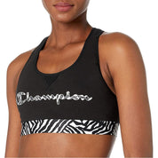 Champion Top Bra Femenino The Authentic  Graphic Black/Zebra