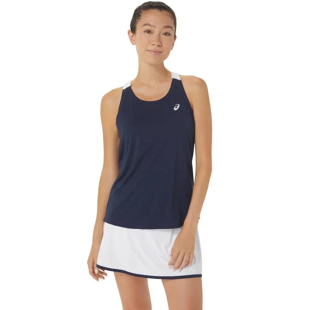 Asics Camisillas Femenino Tenis Court Tank Midnight/Brilliant White