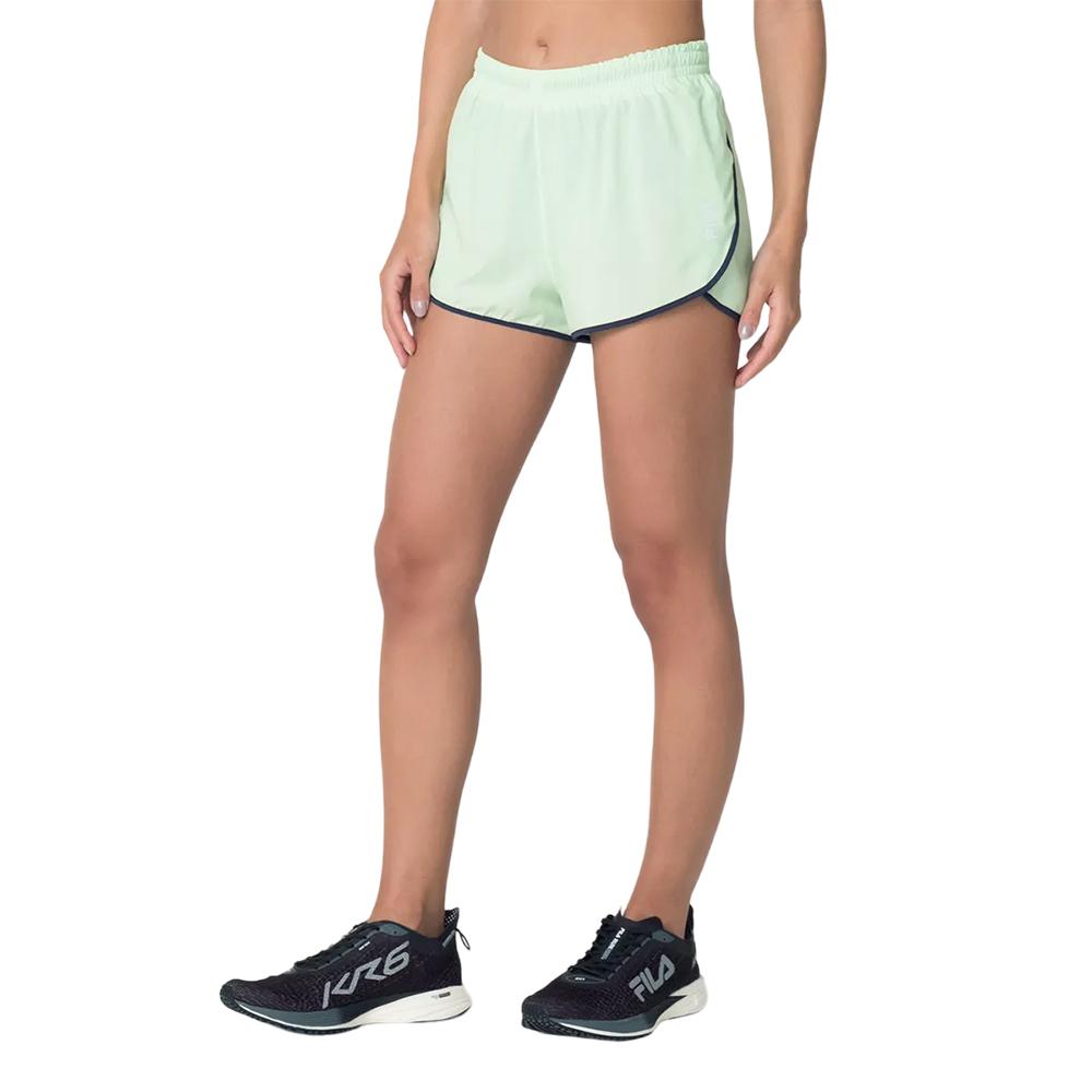 Fila Shorts Femenino Shorts Core Run Green Fluor Light