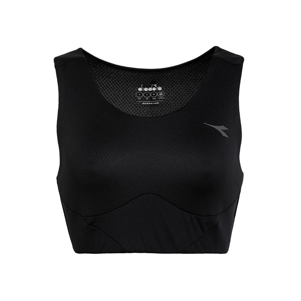 Diadora Top Femenino L. Medium Bra Run Crew Black