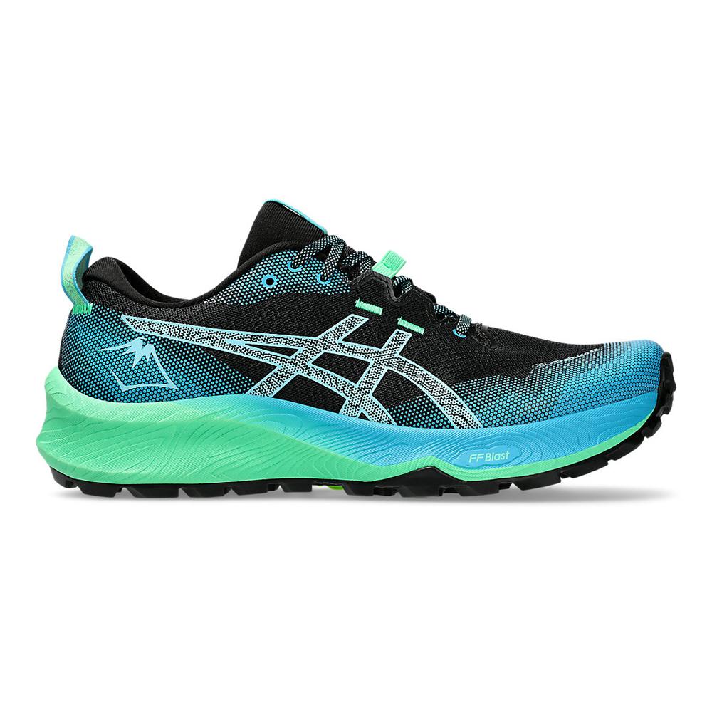 Asics Deportivos Masculino Running Gel Trabuco 12 Black/Bright Cyan