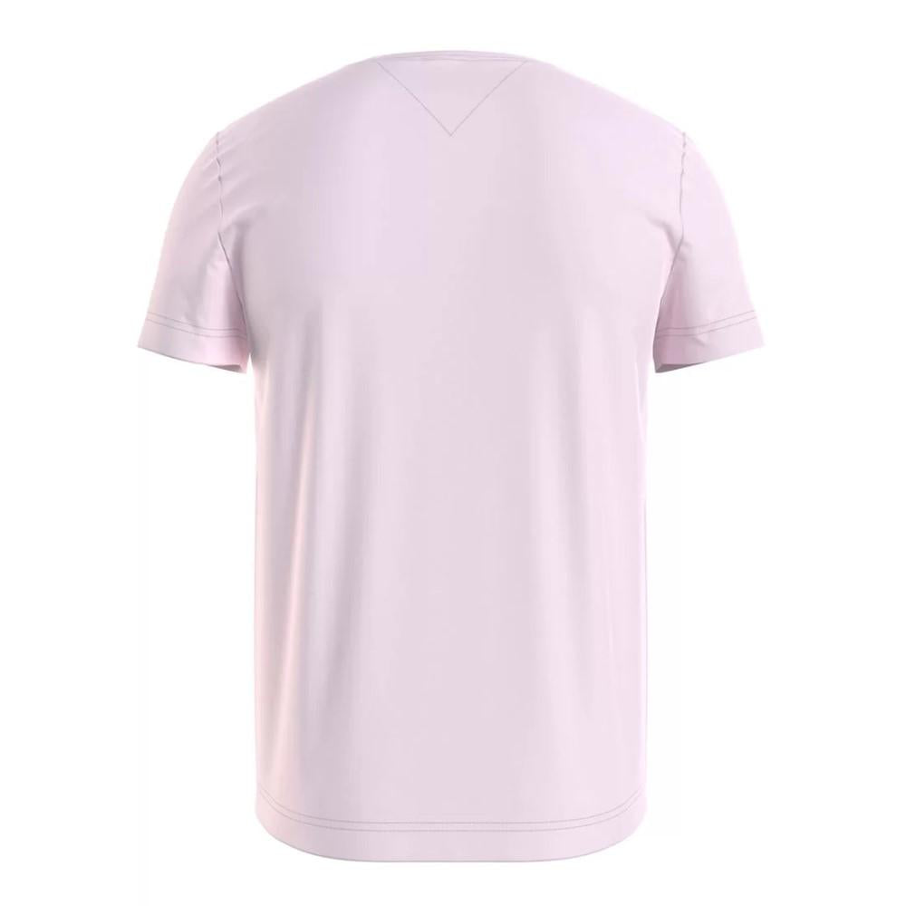 Tommy Hilfiger T-Shirt Masculino |Wcc Essential Cotton Vneck Tee Light Pink