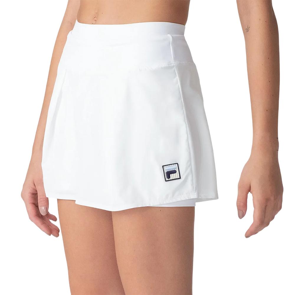 Fila Polleras Femenino Tennis Skort Tennis Game Basic White