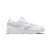 Reebok Classics Femenino Club C Double Revenge Ftwr White/Pink Glow/Radiant Aqua