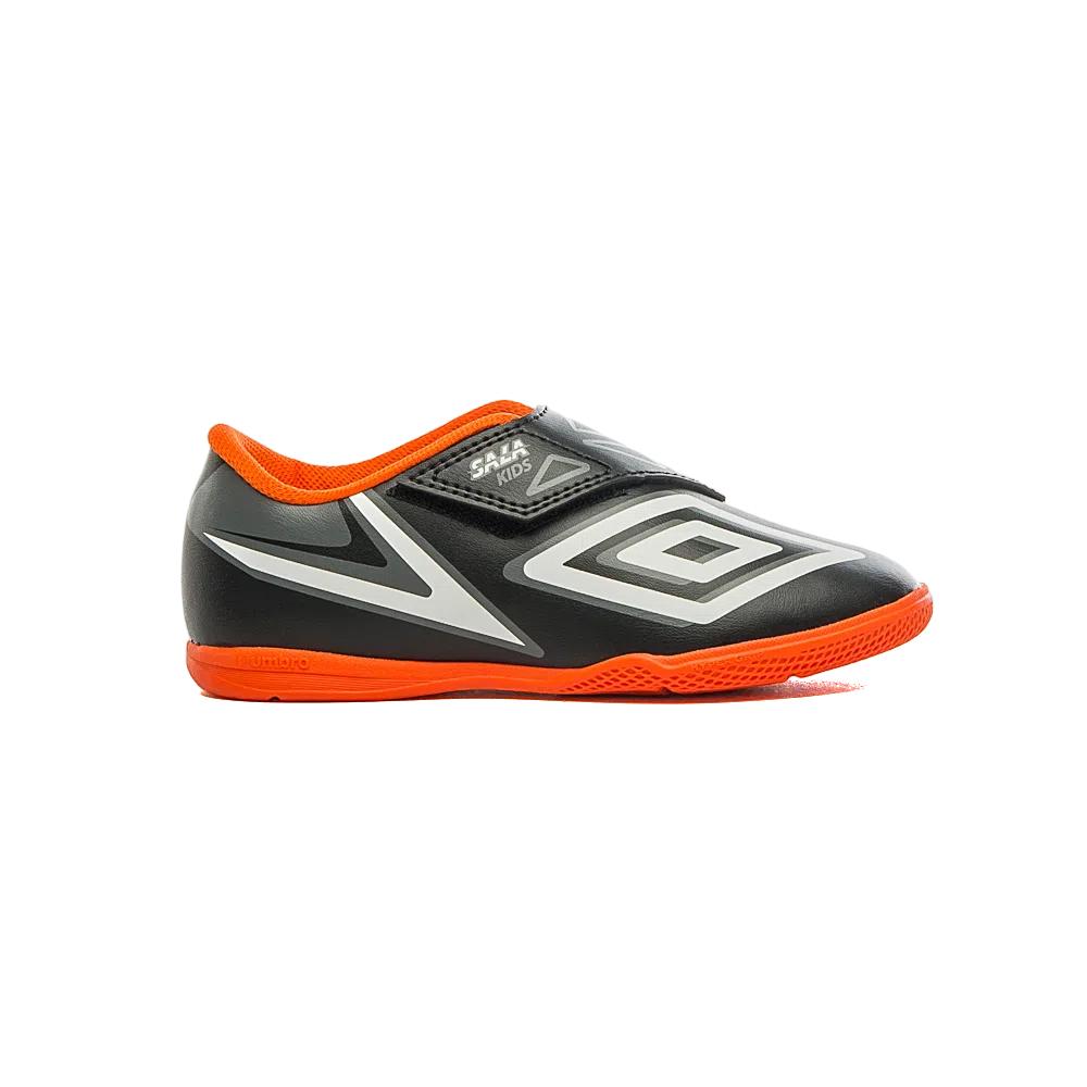 Umbro Futbol Indoor Sala V Kids Negro/Blanco/Naranja