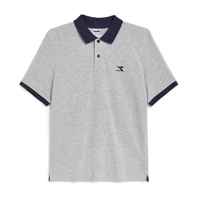 Remera Masculino Diadora Polo SS Core Gris