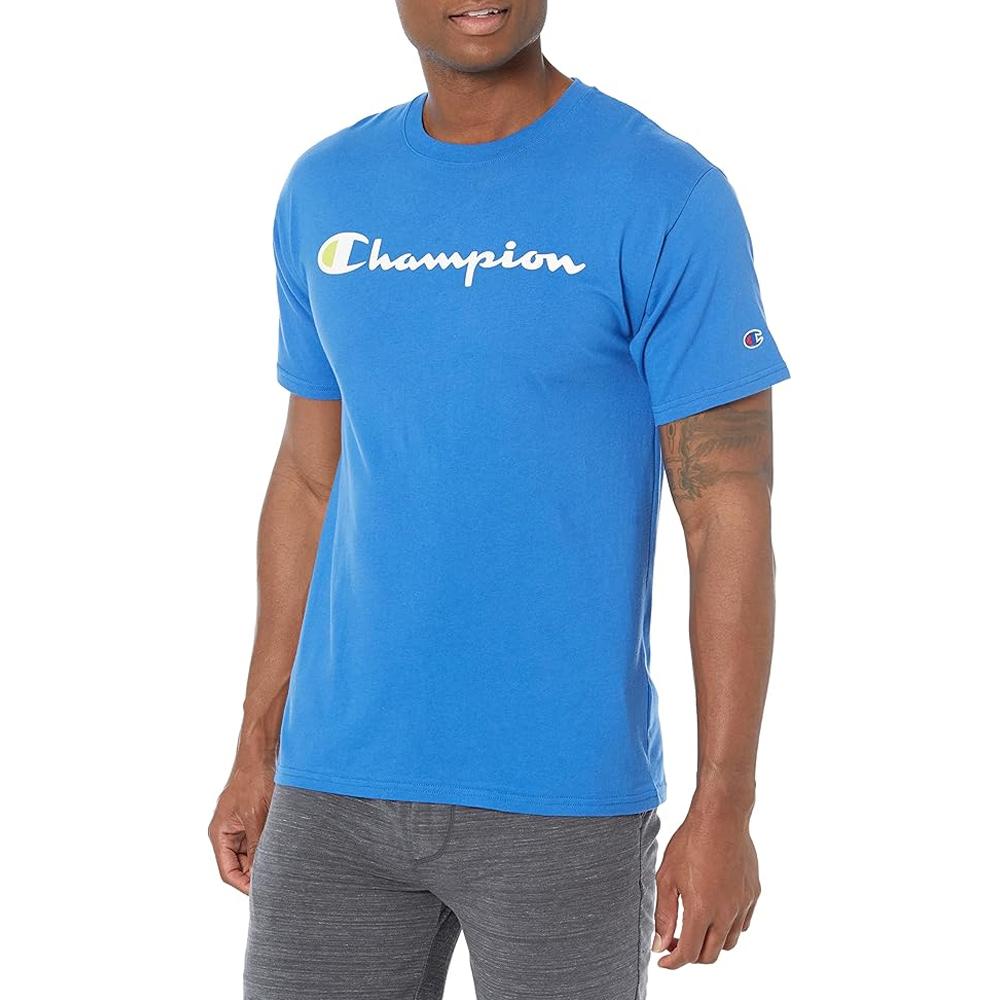 Champion Remeras Masculino Classic Graphic Tee Bright Royal