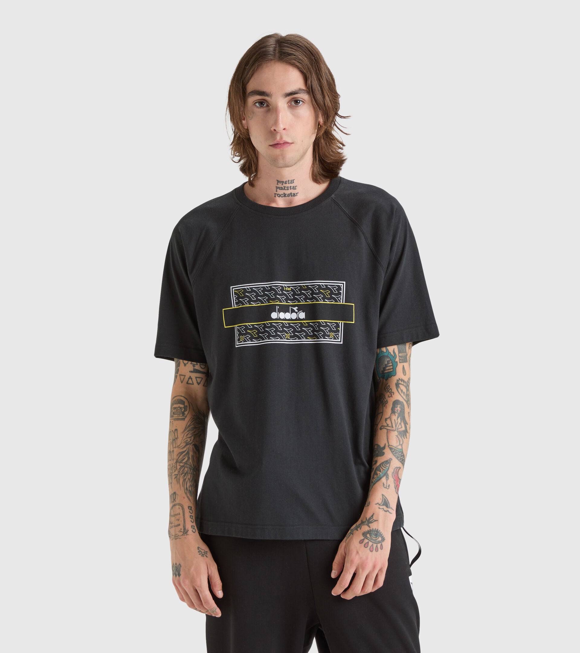 Remera Masculino Diadora SS Urbanity Negro