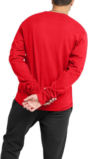 Remera Mangas Larga Masculino Champion Classic Rojo