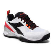 Diadora Tenis Masculino Blushield Torneo Clay Black/White/Fiery Red