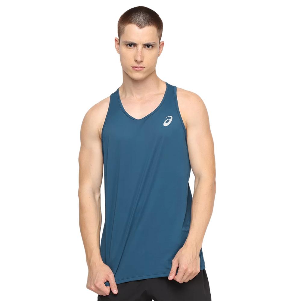 Asics Running Masculino Core Running Pa Tank Magnetic Blue