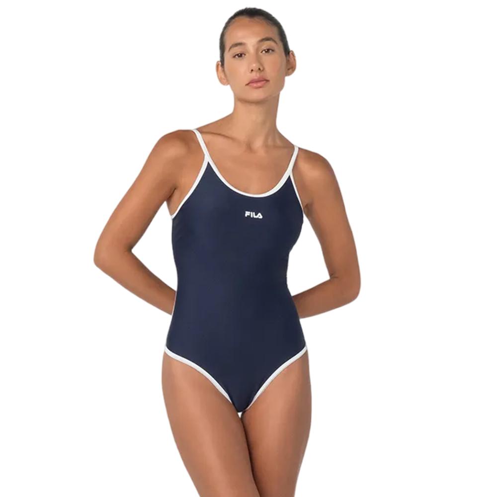 Fila Traje de banho Femenino Natacion Classic Piping Nautical Marine