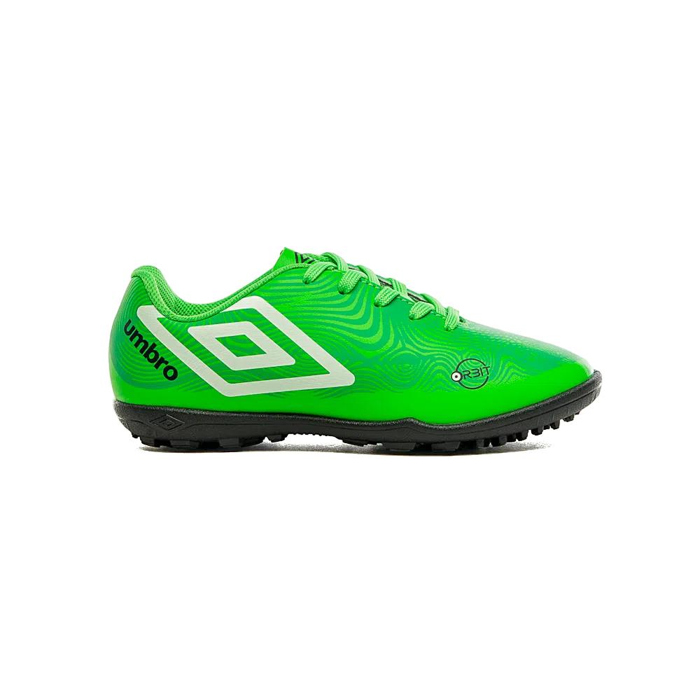 Umbro Futbol Society Niños Orbit Jr Verde/Blanco/Preto