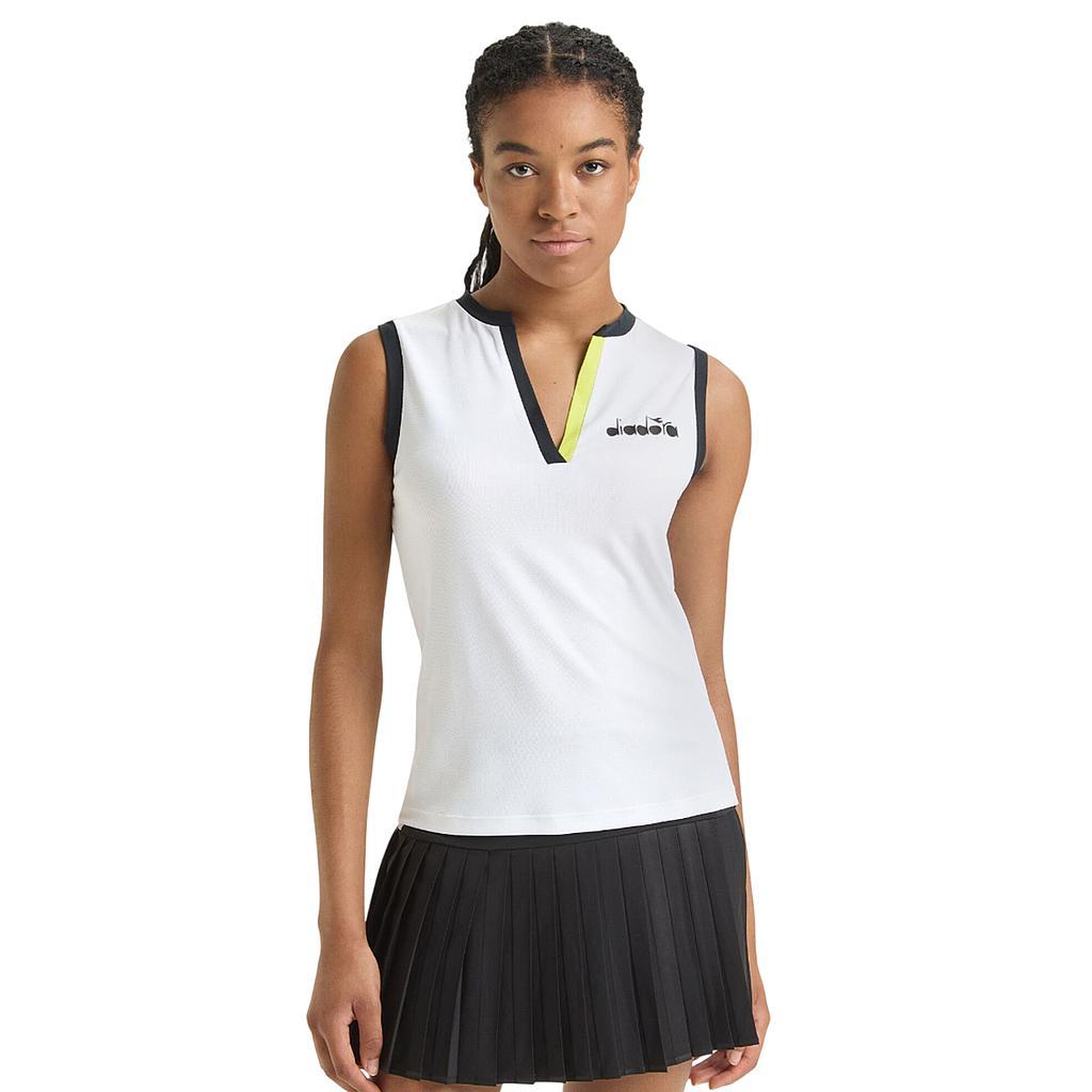 Diadora Camisillas Femenino Tenis L. Tank Icon Optical White/Black