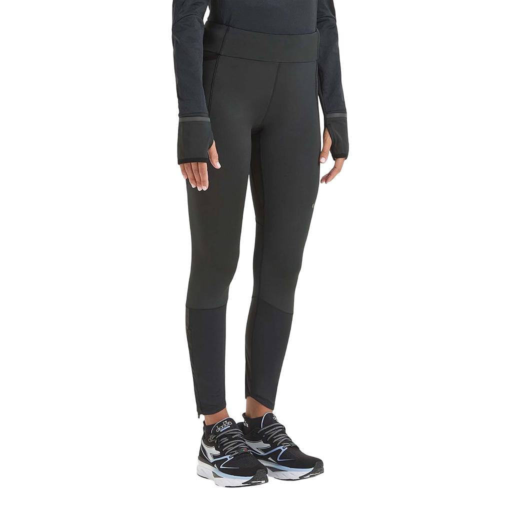 Diadora Calzas Femenino Running L. Run Tights Winter Protection Black