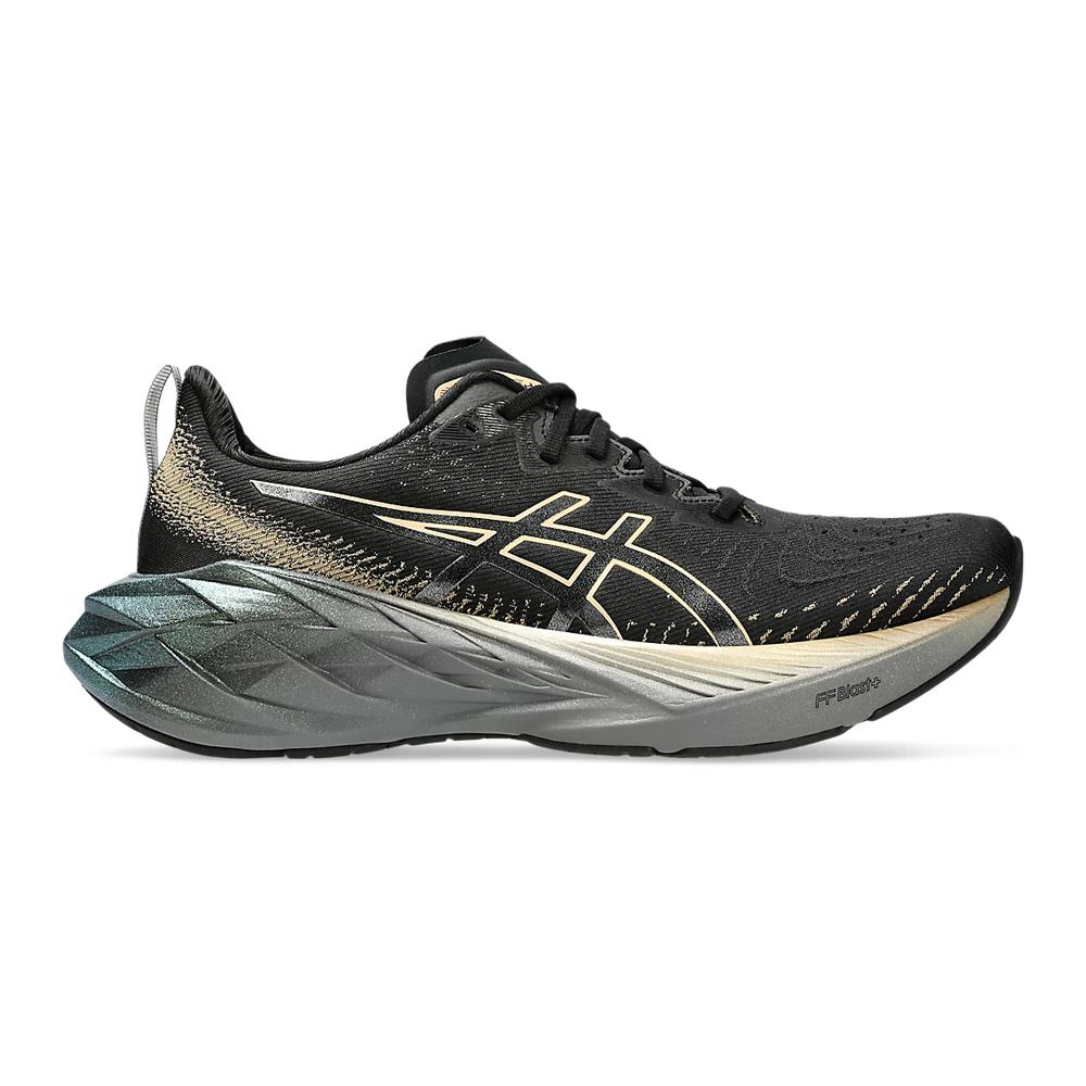 Asics Running Masculino Novablast 4 Platinum Black/Champagne