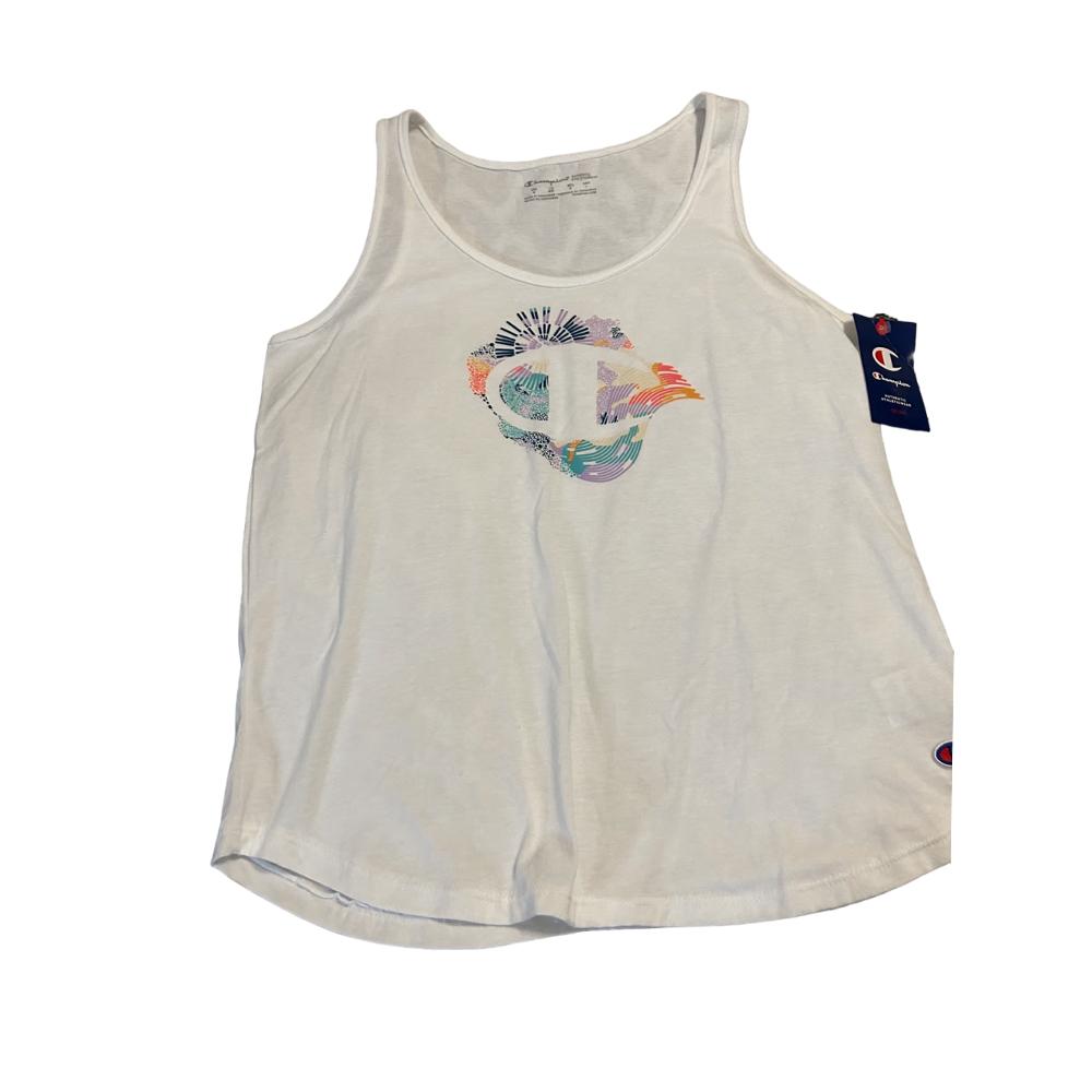 Champion Tank Femenino The Classic Tank Graphic White