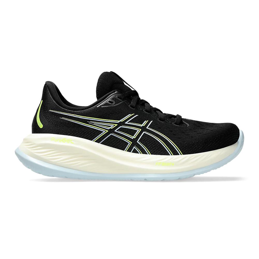 Asics Deportivos Femenino Running Gel Cumulus 26 Black/Safety Yellow