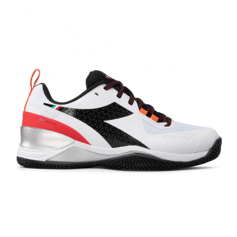 Diadora Tenis Masculino Blushield Torneo Clay Black/White/Fiery Red