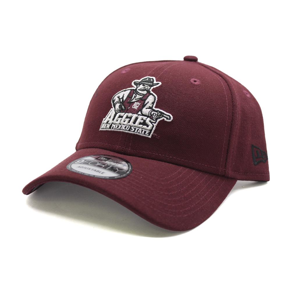 MAZ-New Era Gorros NCAA 9Forty New Mexico State Aggies Bordo/Bordo