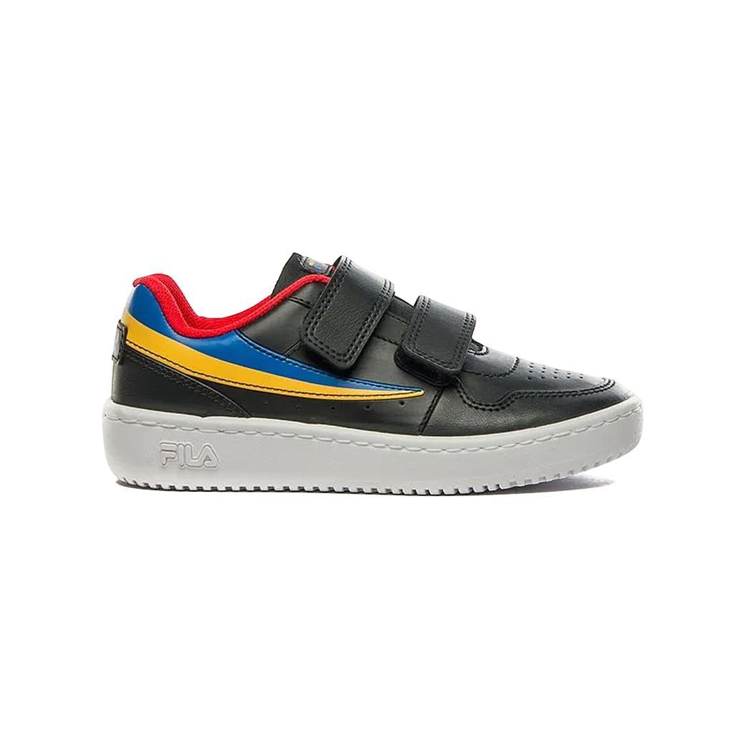 F04K000184457-4457 Fila Lifestyle Ninos Moda Arcade VLC Black/Royal/Flame Scarlet