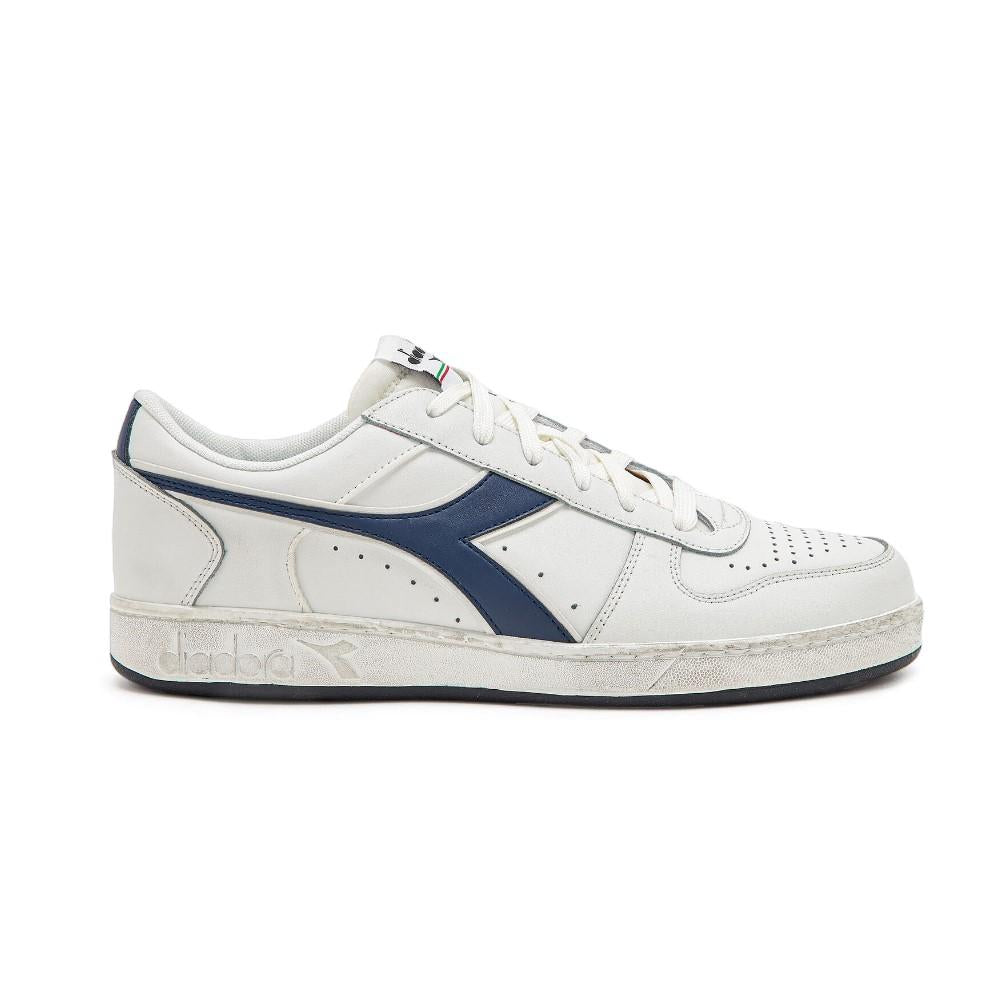 Diadora Unisex Magic Basket Demi Icona White/Blue Caspian Sea