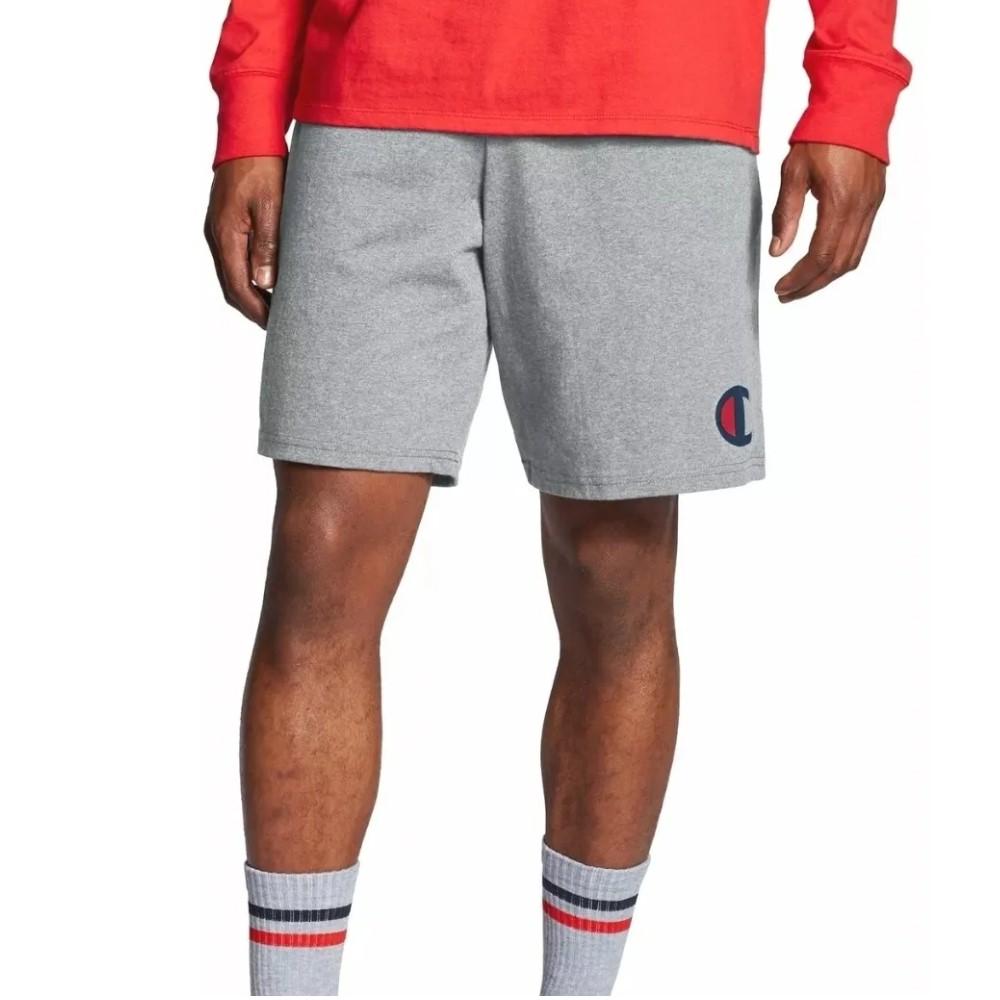 Champion Short Masculino 9-Inch Graphic Jersey Short Oxford Grey