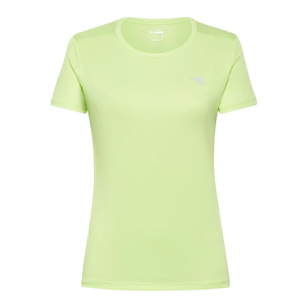 Diadora Remeras Femenino Running L. Ss T-Shirt Run Verde Buccia