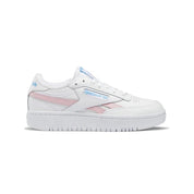 Reebok Classics Femenino Club C Double Revenge Ftwr White/Pink Glow/Radiant Aqua