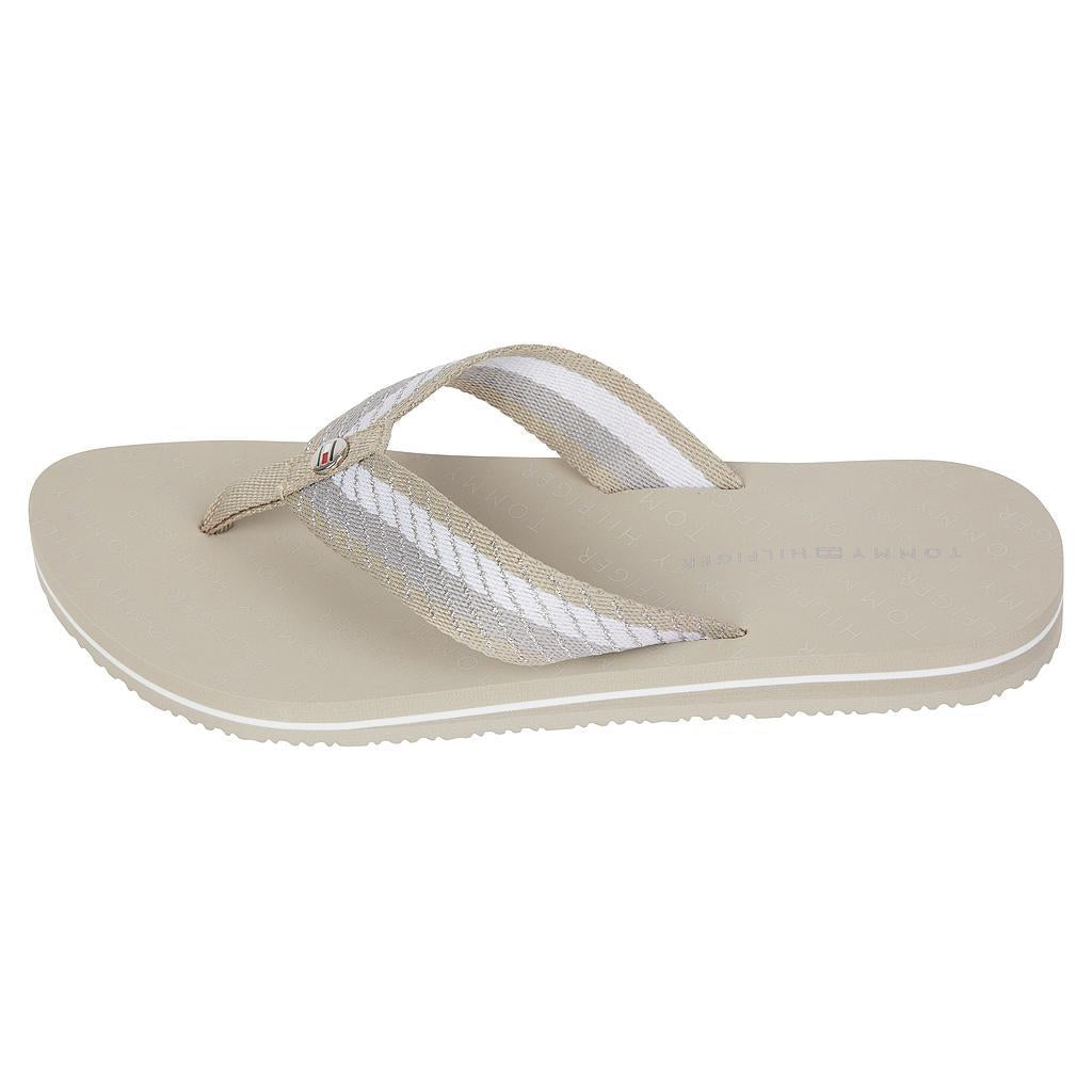 Tommy Hilfiger Femenino Zapatillas Elevated Mid Beach Sandal Stone