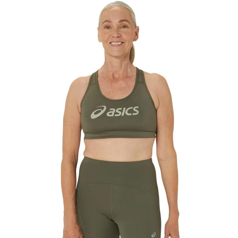 Asics Tops Femenino Running Asics Padded Bra Mantle Green/Olive Grey