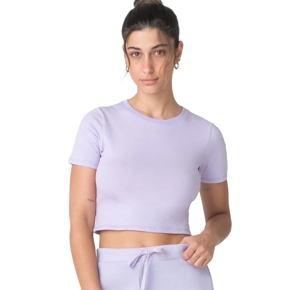 Fila Remeras Femenino Moda Blouse Cropped Basic Pastel Lilacs