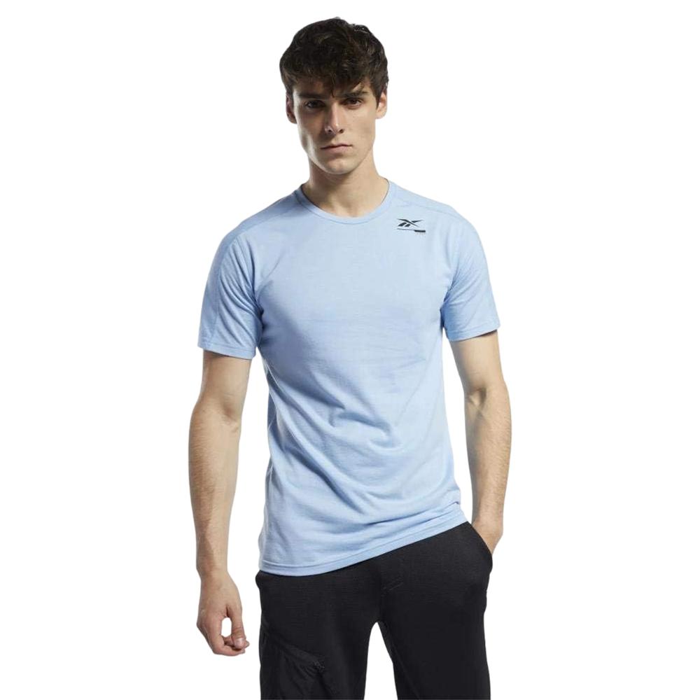 Reebok Remeras Masculino Ts Speedwick Grphc Move Fluid Blue