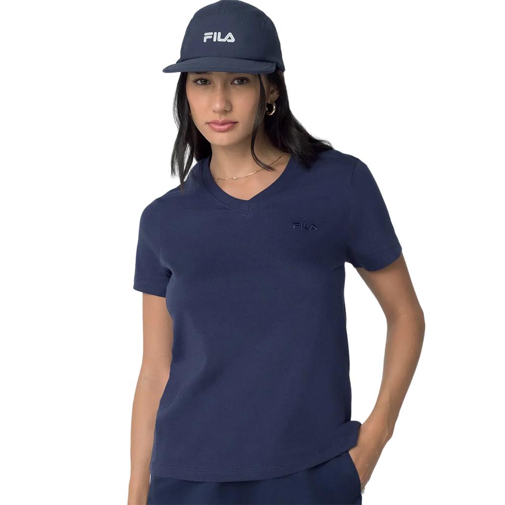 Fila Remeras Femenino Moda Basic Navy