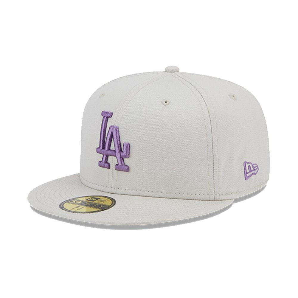 New Era Gorros MLB Los Angeles Dodgers 59Fifty Beige/Violet