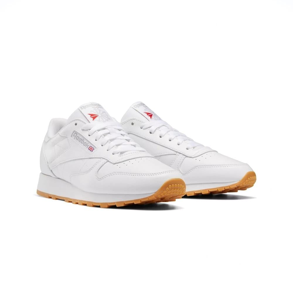 Reebok Classics Masculino Classic Leather Ftwr White/Pure Grey 3/Reebok Rubber Gum-03