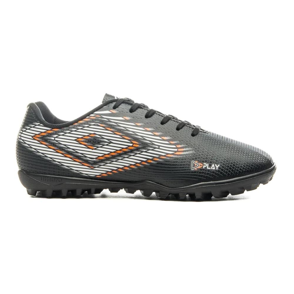 Umbro Futbol Society Masculino Play Negro/Blanco/Naranj A Fluo