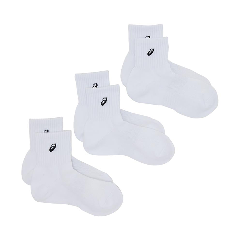 Asics Medias Unisex Training Middle Socks 3P Brilliant White