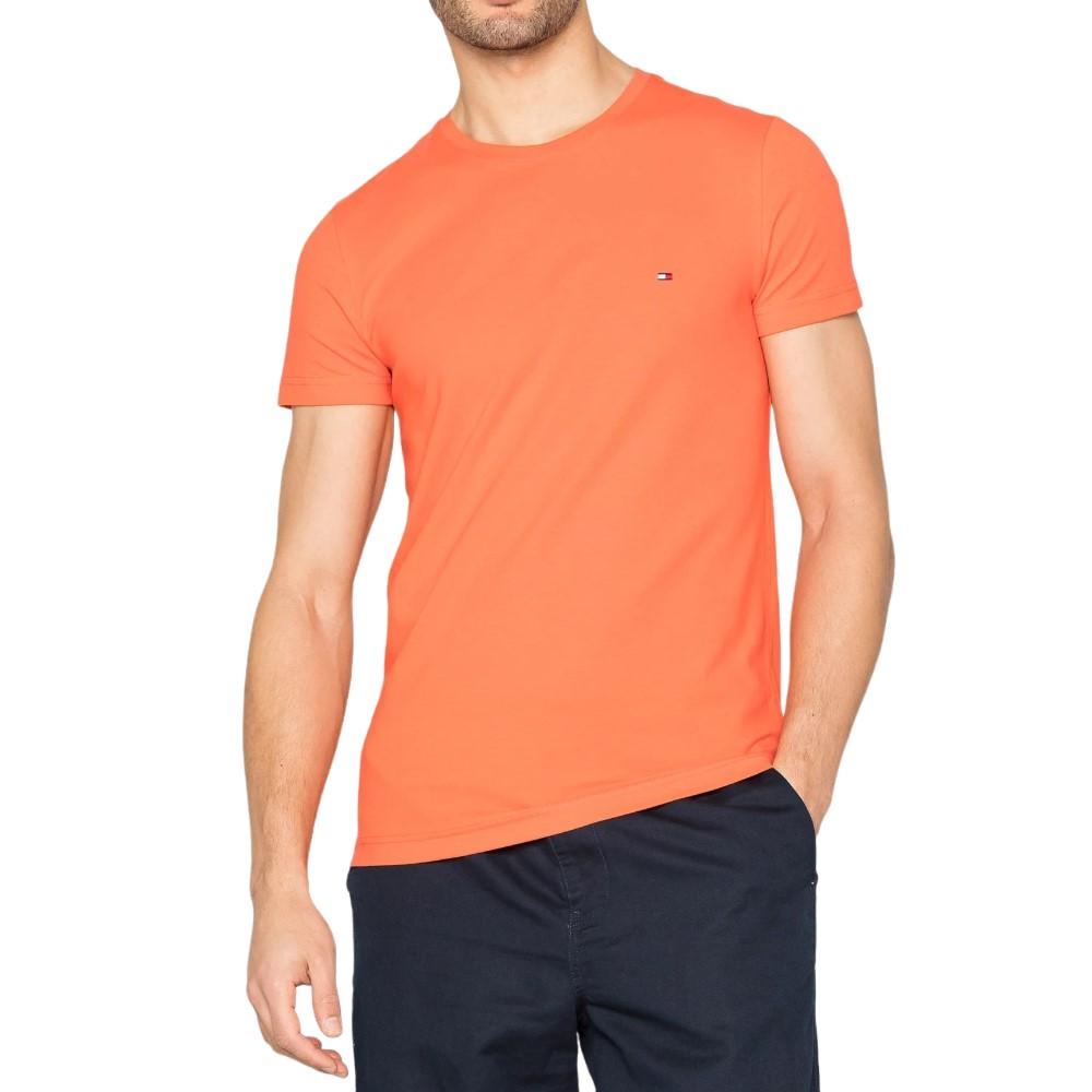 Tommy Hilfiger T-Shirt Masculino Wcc Essential Cotton Tee Hawaiian Coral